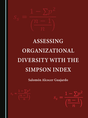cover image of Assessing Organizational Diversity with the Simpson Index